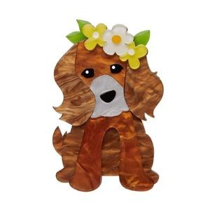 Erstwilder Puppy Love brooch